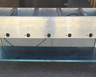 Avantco Model 177STE5S Five Pan Open Well Electric Steam Table