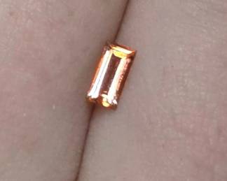 Skinny Faceted Gemstone - Citrine? - 0.295ct