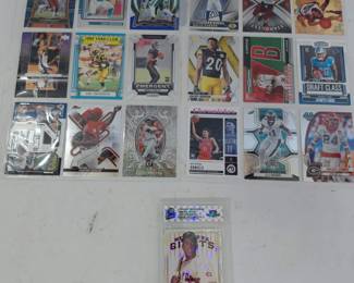 19 Sports Cards in 9 Count Protective Pages Plus Willie Mays Baseball Card Graded 10, RC's...