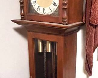Barwick Wood Case Grandfather Clock with Montgomery Ward Owners Guide - Grand Rapids Off-Site