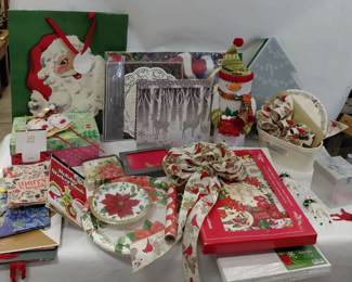 Christmas - Gift Bags & Boxes, Ornaments, Paper Plates & Napkins, Ornament Storage, Decor