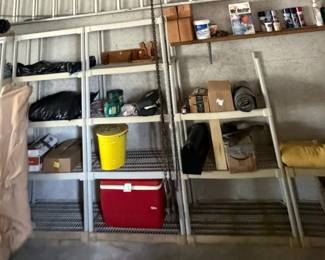 Large Garage & Workshop Storage Lot - Shelving Contents, Tools, Coolers & Miscellaneous Items - Lake Odessa Off-Site