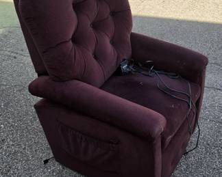 Burgundy La-Z-Boy Electric Recliner