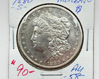 1880 S - Morgan Silver Dollar