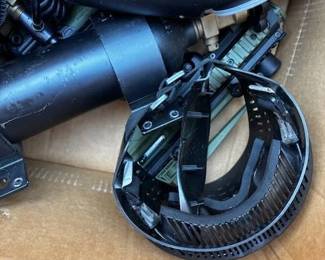 2 Paintball Guns with Hoppers, Masks & Accessories