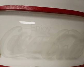 Large Coca Cola Trim Window with Red Trim - 26" x 52"