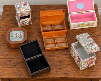 Jewelry and Small Decorative Boxes