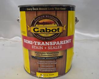 New Dented Cabot Semi-Transparent Stain and Sealer