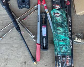 Assorted Automotive, Yard, and Hand Tools