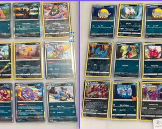 36 Assorted "Blue/Green" Pokemon Cards