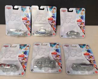 6 (New) Disney Cars 100 Year Collectors Cars