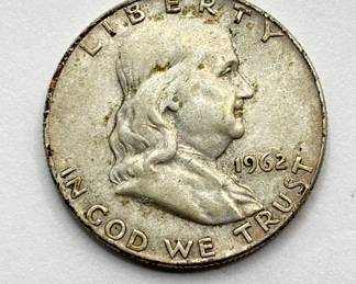 1962 - Silver Franklin Half Dollar