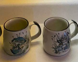 Set of 4 Ceramic Wildlife Mugs with Game Bird & Waterfowl Designs – Howard City Off-Site