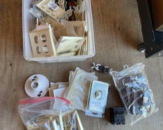 Assorted Electrical Hardware and Wall Plate Collection