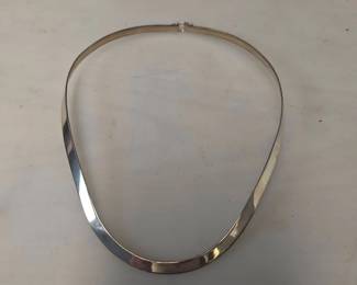 925 Sterling Brutalist Style Necklace