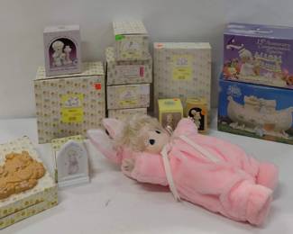 Precious Moments Figurines - Lot 2/3 - Garden Plaque, Doll