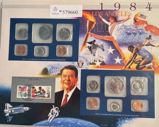 1984 - Uncirculated Mint Set and Stamps