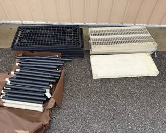 Pair of Plastic Shelves