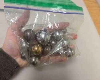 Vintage Metal Marbles
