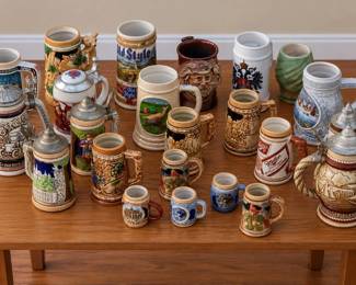Collection of Beer Steins