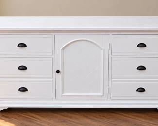 Art Van White 6-Drawer Dresser