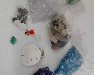 Decorative Marbles, Rocks, Seashells, Sand Dollars - Vase Filler