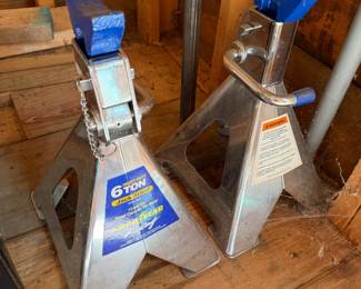 Pair of Goodyear Racing Heavy Duty 6-Ton Adjustable Jack Stands -12,000 lb Capacity – Howard City Off-Site