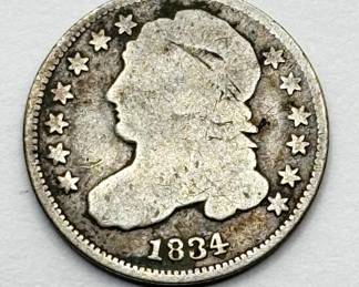 1834 - Capped Bust Silver Dime