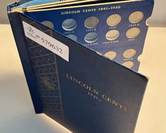 Deluxe Whitman Lincoln Cent Coin Folder with Original Reproduction 1955 / 1955 Double Die
