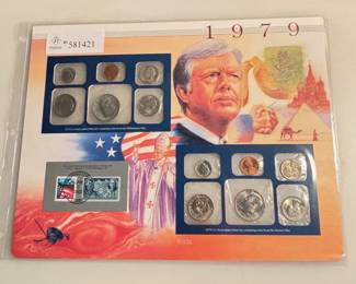1979 - Uncirculated Mint Set and Stamps