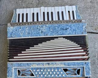 Vintage Walles Accordion Co. Chicago Accordion - Display Piece from Sam's Joint Caledonia