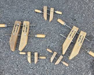 Vintage Wood Clamps