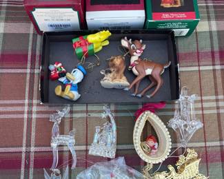 Collection of Christmas Ornaments - Hallmark Madonna and Child, Crayola and More