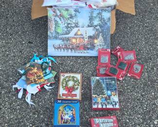 NEW Holiday Items - Small Gift Bags, Holiday Cards, Ornament Hooks and Decorative Snow Sheets