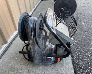 Black & Decker Moose Work Light with 50' Cord Reel and Halogen Flood Light