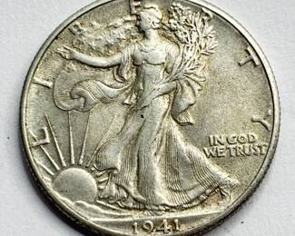 1941 - Walking Liberty - Silver Half Dollar (3 of 3)