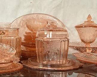 Pink Depression Glass from Federal Glass Company - Serving Pieces