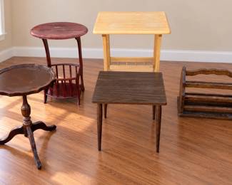 Vintage Side Tables and Magazine Racks