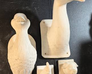 Ready to Paint Quirky Animal Wall Decor/Hooks - Bisqueware