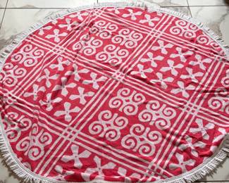 Retired Vera Bradley Lounge Around Circular Round Beach Towel