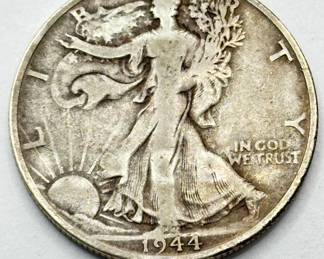 1944 S - Walking Liberty - Silver Half Dollar