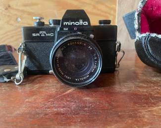 Vintage Minolta SRT MC 35mm Film Camera with 55mm Lens
