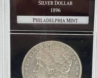 1896 - Morgan Silver Dollar - Bradford Mint Certified