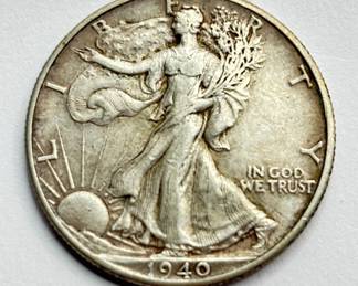 1940 - Walking Liberty - Silver Half Dollar