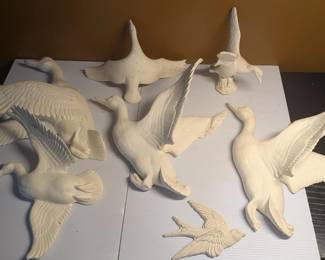 Vintage Ready to Paint Ceramic Ducks - Bisqueware