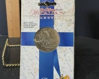 A Walt Disney World 30th Anniversary Brushed Nickel Medallion From The Collectible Souvenir Series - Potterville