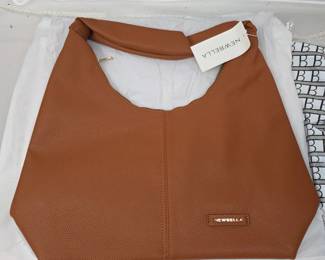 Newbella Hobo Purse, Vegan leather, Dust Bag Included, Brown 1 of 2