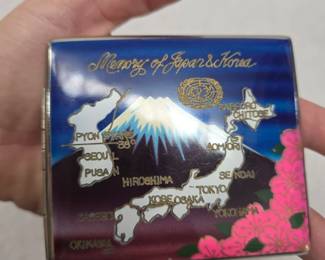 Vintage Post-WWII Era Souvenir Cigarette Case Made in Japan