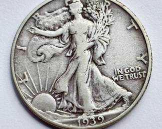 1939 - Walking Liberty - Silver Half Dollar