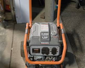 Ridgid 3,600 Watt Portable Gasoline Generator - Model RD903612A